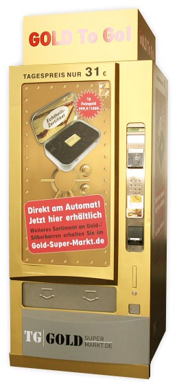 Необычная идея бизнеса: Вендинговый автомат по продаже золота