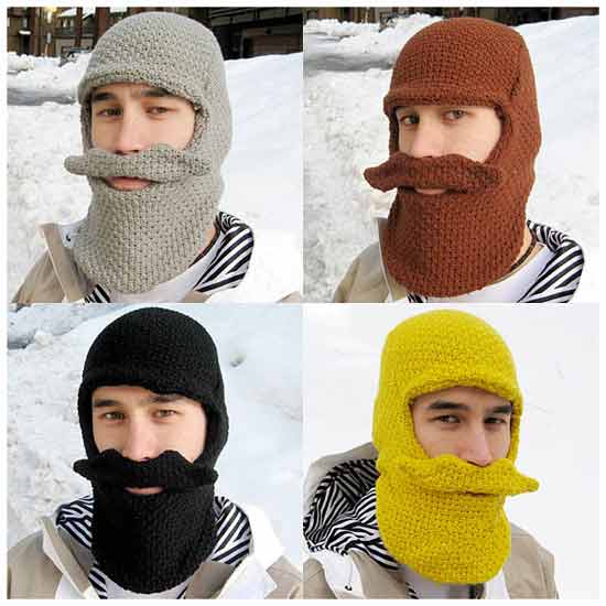 подарочная идея: Шапка с бородой и усами