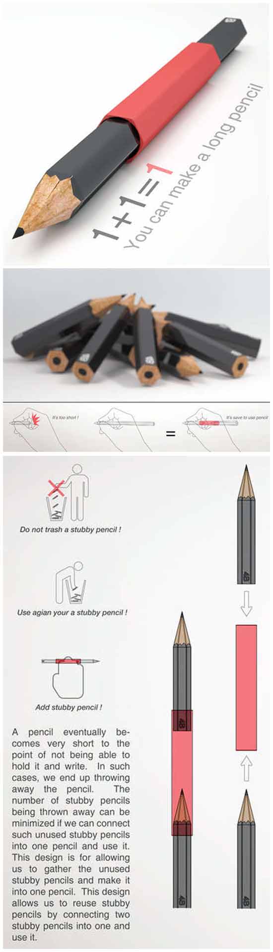 Странные идеи бизнеса: Удлинитель для карандашей
