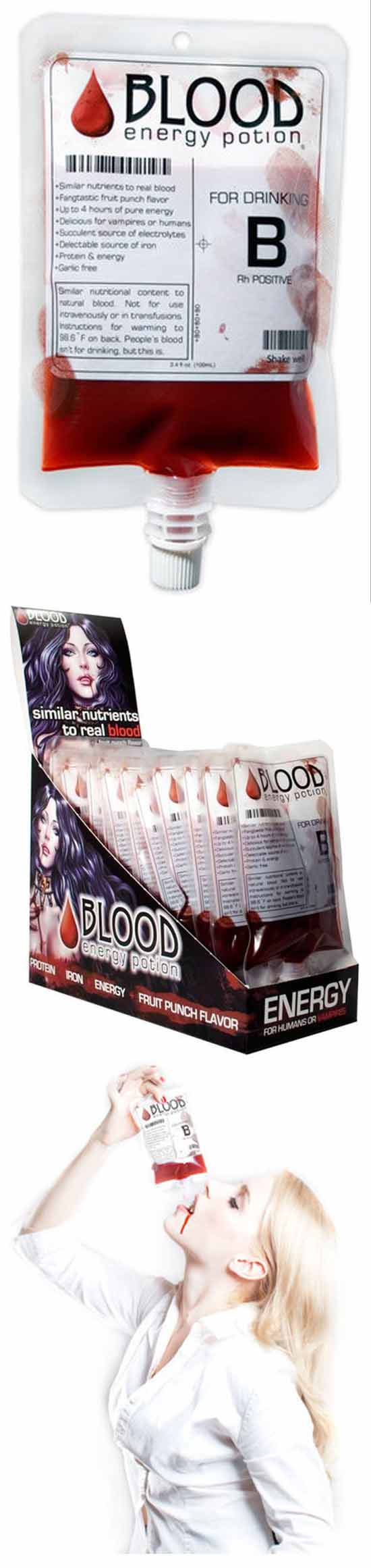 Кровяной энергетик для вампиров