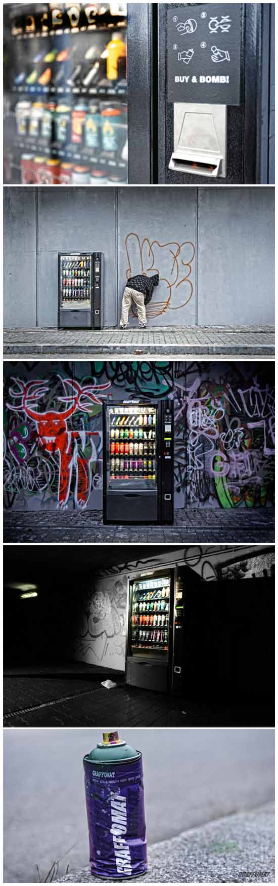 Граффоматы или автоматы для граффити
