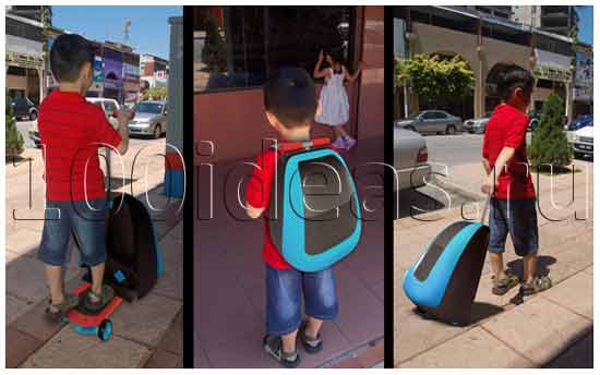 многофункциональная идея бизнеса для школьников: Школьный рюкзак — самокат
