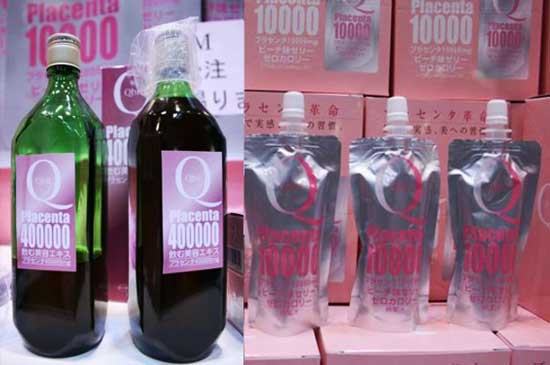  Низкокалорийный напиток из плаценты Placenta 10000 является настоящим хитом продаж в Японии. 