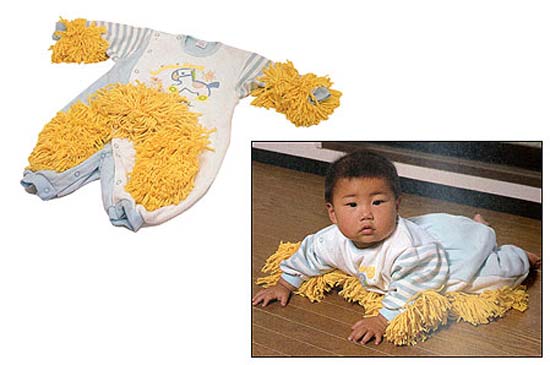 Идея костюма-подметалки Baby Mops родом из Японии. 