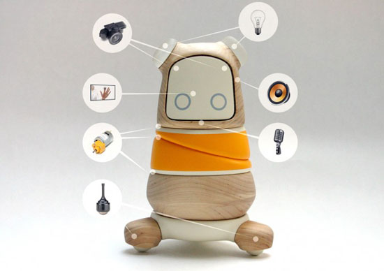 Шведский студент Линус Сандблад (Linus Sundblad) разработал милого робота по имени Kompis для заболевших детей. 