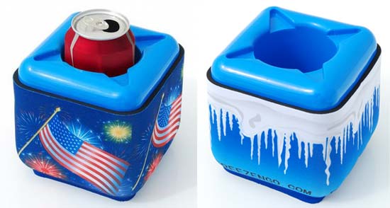 Американец из Дженсен Бич по имени Джордж Вуд (George Wood) изобрел компактный охладитель для напитков Freeze 'N' Go. 