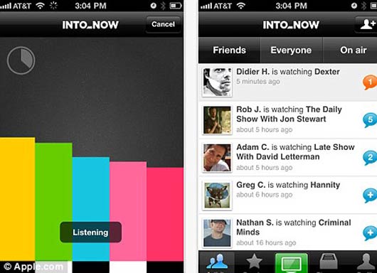 В январе 2011 года Адам Каан (Adam Cahan) представил общественности новое мобильное приложение для социальных сетей, с помощью которого пользователи могут узнать, какие телевизионные программы в данный момент смотрят их друзья.