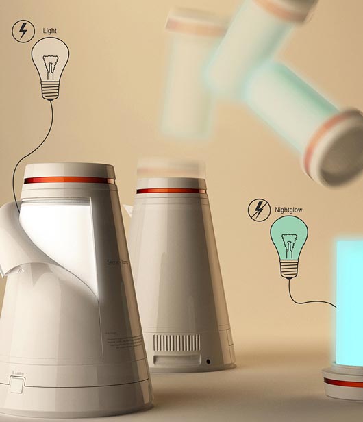 Еще одно известное изобретение Чой – это энергосберегающая лампа под названием SecretLamp с необычным футуристическим дизайном. 