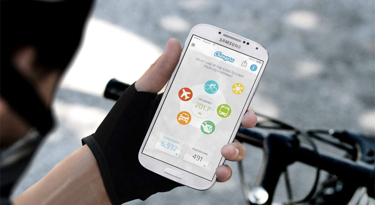 Мобильное приложение для подсчёта экономии на выбросах C02