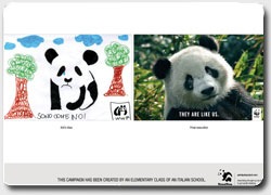 Креативная реклама Всемирного фонда дикой природы от школьников младших классов