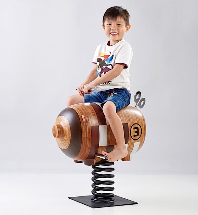 Сингапурские деревянные кресла-качалки для детей