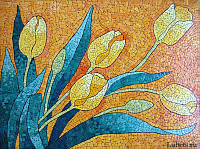 Любовь Мешакина и картины-мозаики