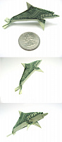 Оригами из однодолларовой банкноты