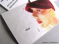 Нестандартный дизайн визитной карточки