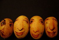 Портреты на картофеле Ginou Choueiri 