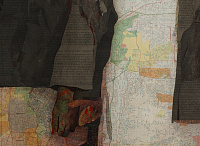Коллажи из географических карт Мэтью Касик