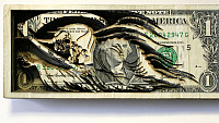 Scott Campbell лазерная резка на долларах