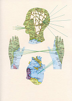 Удивительные коллажи из географических карт Шеннон Ренкин