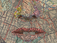 Коллажи из географических карт Мэтью Касик