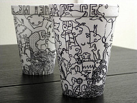 Рисунки на одноразовых стаканчиках Чеминга Бои 