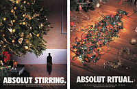Рекламные постеры на новогоднюю тему