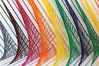Цветные инсталляции из изоленты Ребекки Уорд