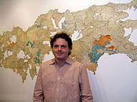 Matthew Cusick и коллажи из географических карт