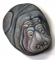 Удивительные рисунки на камнях Эрнестины Галлина